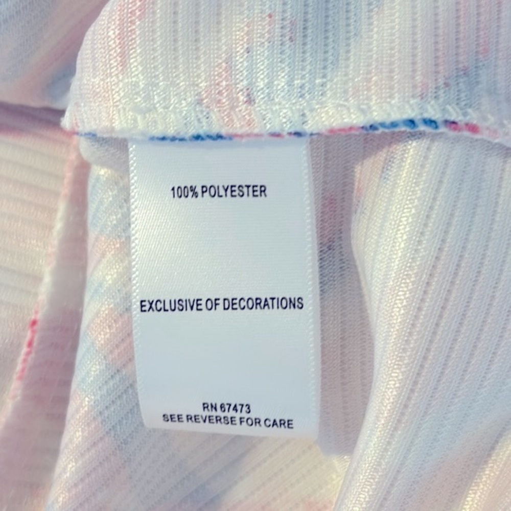 Women’s Taylor Pink Tropical Preppy Shift Crochet Print Mini Dress Size 10 - Picture 10 of 11
